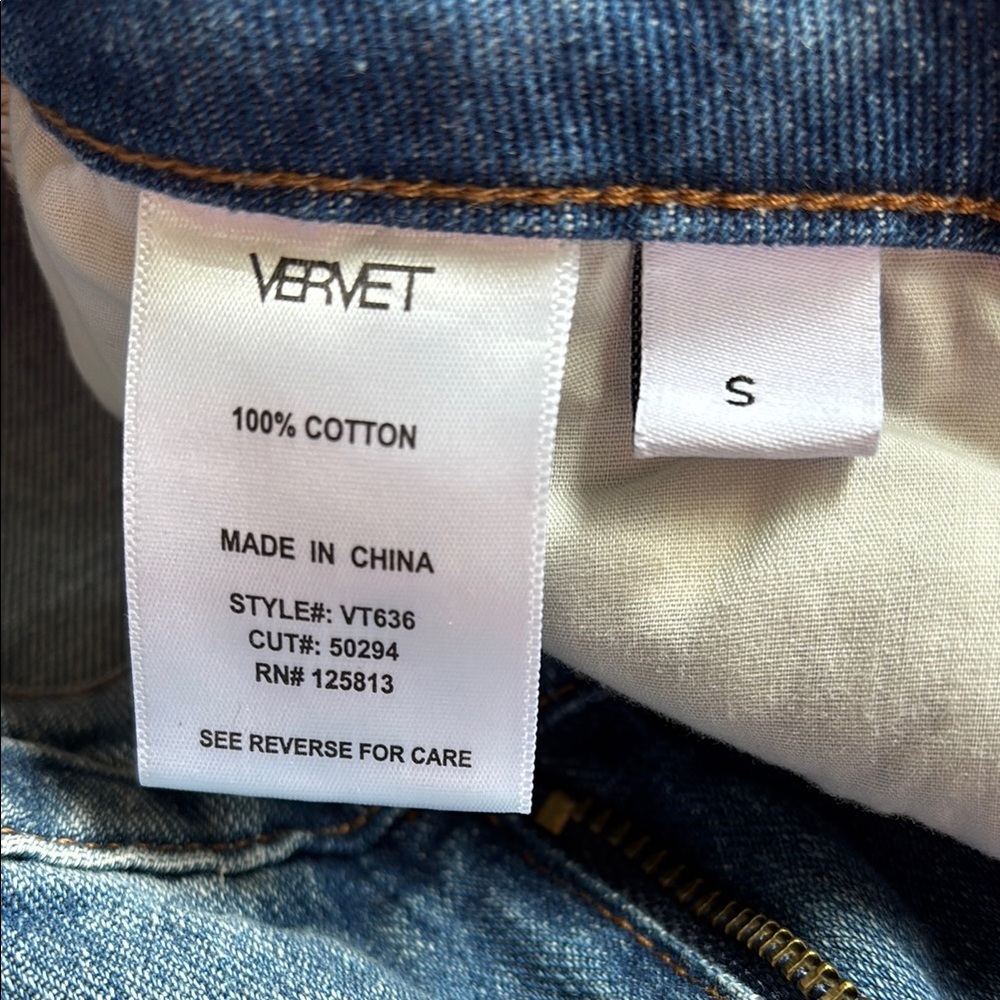 Vervet Blue Distressed Mini Skirt - Picture 5 of 10